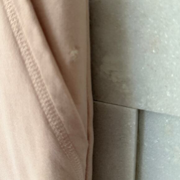 COS 100% Cotton Crewneck Tunic  Relaxed Sweatshirt Dress w/Pockets Peach Pink XS - Picture 7 of 7